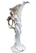 13.5 inch Porcelain Calla Lily Vase Woman Reaching Leaf Stem Handle
