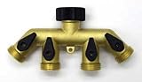 Melnor Industries 4 Way Brass Manifold - 9009
