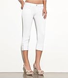 G by GUESS Celeste Capri - Optic White Overdye Wash