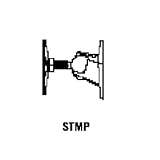 OmniMount Stainless Steel 30.0 ST-MP - Mounting kit ( adapter plate ) for speaker(s) - stainless steel - white - ceiling mountable, wall-mountable, floor-standing