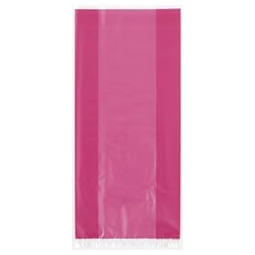30 Hot Pink Cellophane Party Gift Bags