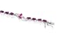 The Demeter Collection- Harvest 2- A Stunning Bracelet Delicately Formed With White Gold, White Diamonds And Incredible Brazilian Amethyst Accented With Exotic Pink Tourmaline