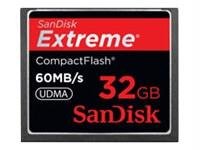 SanDisk Extreme 32 GB 60 MB/s Compact Flash Memory Card