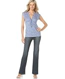 MICHAEL Michael Kors Plus Size Pickstitch Greenwich Jeans, Premium Medium Wash
