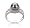 Monique Black 7-8mm AAAA Freshwater Sterling Silver Pearl Ring-Size-5
