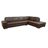 ONE NEW 4PCS CONTEMPORARY L-SHAPE SECTIONAL LEATHER SOFA SET BM-LH8402