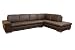 Baxton Studio Mariabella Brown Leather/Leather Match Sectional Sofa