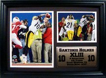 Pittsburgh Steelers Santonio Holmes Photograph with StatIsticIstics Nested on a 12