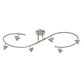 Pro Track® 300 Watt Brushed Steel S-Wave Light Fixture by ProTrack