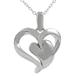 Sterling Silver Polished Modern Heat Pendant