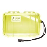 Pelican Products Micro Case Clear, Yellow, 7.5 x 5.06 x 2.13