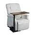 Drive Medical Deluxe Seat Lift Chair Overbed Table, Walnut Left Side Table