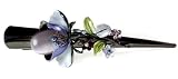 Purple Stone Flower Swarovski Alligator Clip