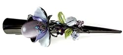 Purple Stone Flower Alligator Hair Clip Jewelry