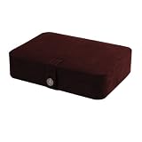 "Celia" Mele & Co. Plush Fabric Jewelry Box and Ring Case in Espresso