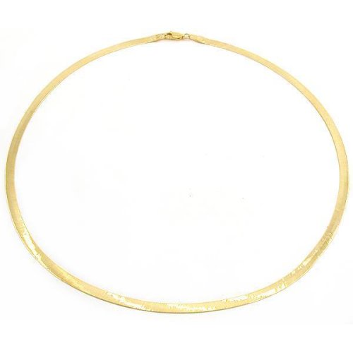 14k Gold Flex Herringbone Necklace Jewelry 4.0mm 20
