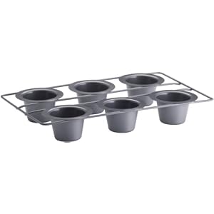 Bonjour Commercial Nonstick Bakeware 6 Cup Popover Pan by BonJour