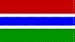 Gambia Flag 10cm Square Coaster