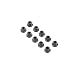 Team Losi M3 Flanged Lock Nuts (10)
