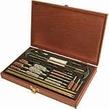 Search : Outers Universal Cleaning Kit 32pc.17 Cal & Up Wood Box Md: 70080