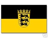 4 Stueck Stockflaggen Baden-Wuertemberg  30*45 cm Fahne Flagge
