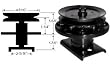 Replacement Spindle Assembly For Sears / AYP / Husqvarna # 106037X , 121622X , 121658X , 136818, 136819, 105483X