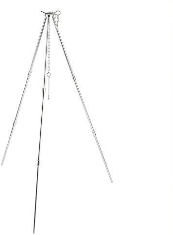 Campfire Tri-Pod Grill Sticks Light Set Portable For Maker Cooking Hotdog Grill Easy To Adjustable Height &amp; Quick Setup Backpack Campfire Outdoor Life