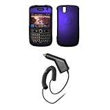 BlackBerry Bold 9650 - Premium Purple Rubberized Snap-On Cover Hard Case Ce ....