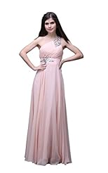 One Shoulder Lace-Up Corset   Waistline Floor Length Evening Dress 