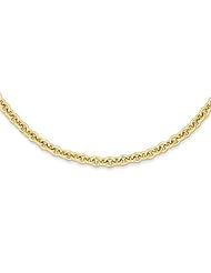 14k 7.5in 5mm Polished Fancy Rolo Link Bracelet, Best Quality Free Gift Box Satisfaction Guaranteed