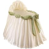Swag Bassinet Liner/Skirt and Hood - color:Green, size 16x32