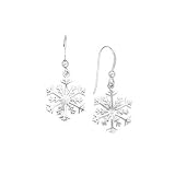 Sterling Silver ''Snow Flakes'' Fashion Earrings