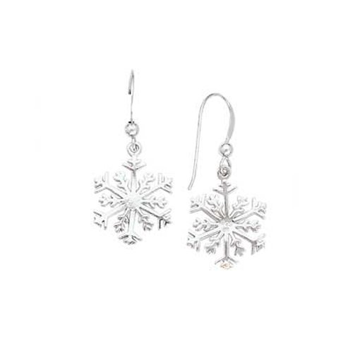 Sterling Silver ''Snow Flakes'' Fashion Earrings