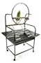 Wrought Iron Parrots Amazons Cockatoos Macaws Hyacinths Play Gym 32.5" x 23 x 66H *Black*