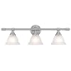 Hardware House 544999 29-Inch by 8-3/4-Inch Bath/Wall Lighting Fixture Brushed Nickel
