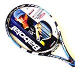 Tennisschläger Sparpaket Babolat Pure Drive Roddick x 2 + 4 Saitensets + 4 Overgrips