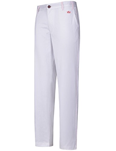 Men's Golf Pants Straight Full Length Flat Front Pockets Solid Multicolor