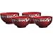 Waechtersbach Fun Factory Cherry Red Individual Popcorn Serving Bowls Set of 4