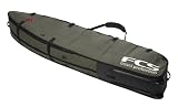 FCS MEGA FIVE Wheelie Surfboard Travel Bag in Alloy/Olive
