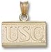 USC Trojans New Square Block USC Pendant - 14KT Gold Jewelry