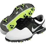 2011 Nike Men's Lunar Control Golf Shoes (Medium) (9.5, White/Volt/Black/Metallic Silver)