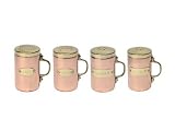 Monilisa copper set of 4 shaker canisters,salt,pepper,sugar, flour  from Monilisa copper