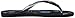 Havaianas Women's Slim Organic Flip Flop Sandal, Black, 7/8 M US