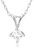 Price Comparison : 14k Choice of White or Yellow Gold Princess Cut Diamond Solitaire Pendant (1/4 ct, I-J Color, I1-I2 Clarity)
