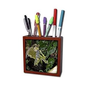 WhiteOak Photography Nature Scenes Little Cherub in a water scene Tile Pen Holders-5 inch tile pen holder