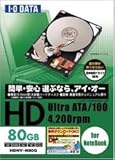 I-O DATA HDNV-N80G DOS/V NOTEpn[hfBXN(80GB