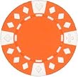 Clay Composite Diamond Suited Poker Chips 25 11.5 gram Orange Poker Chips
