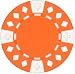 Clay Composite Diamond Suited Poker Chips 25 11.5 gram Orange Poker Chips