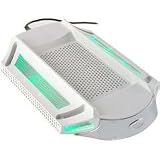 Xbox 360 Video Game System Glow Stand Fan Cooler (White Colored Version)