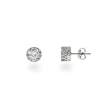 Eve's Addiction Crown Set Diamond Star Cut 6mm CZ Studs